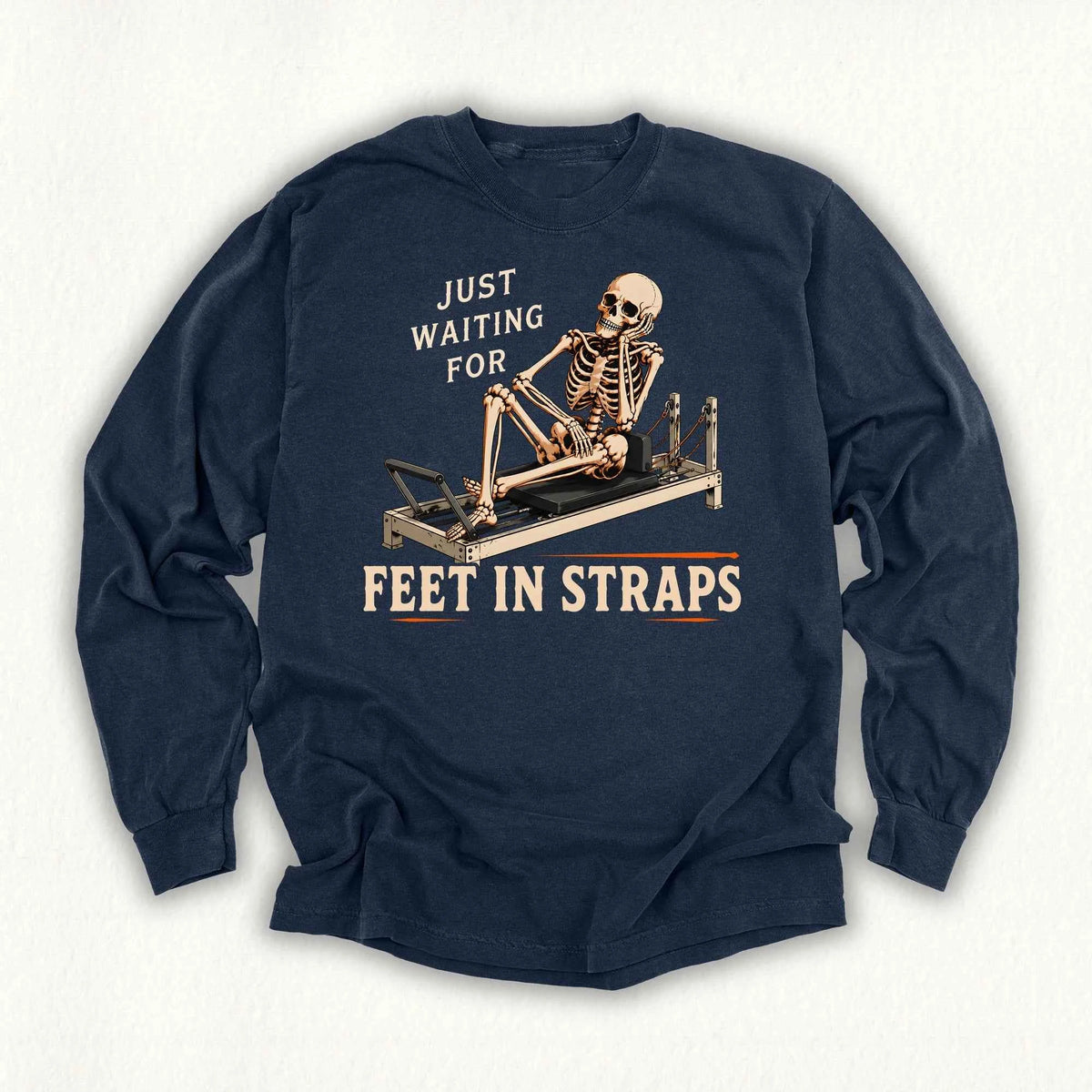 Waiting Feet in Straps Long Sleeve T-shirt