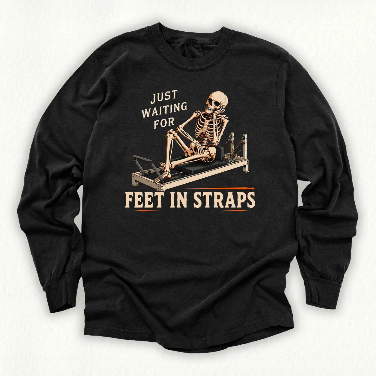 Waiting Feet in Straps Long Sleeve T-shirt