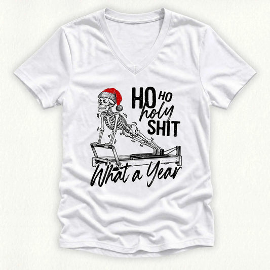 Ho Ho Holy Shit Lady V-neck