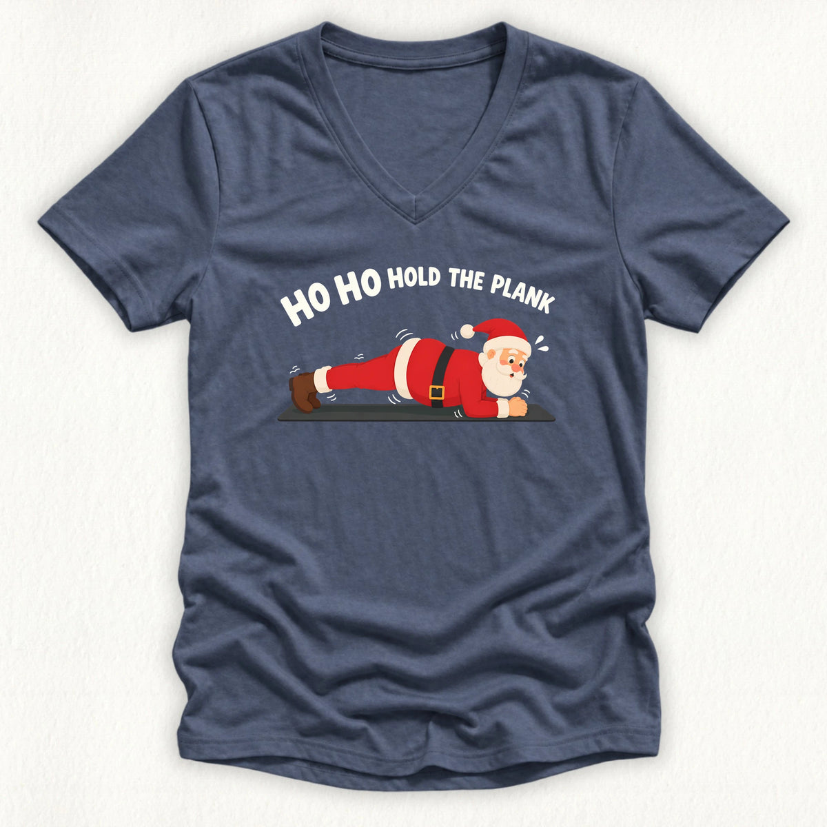 Hold The Plank Lady V-neck