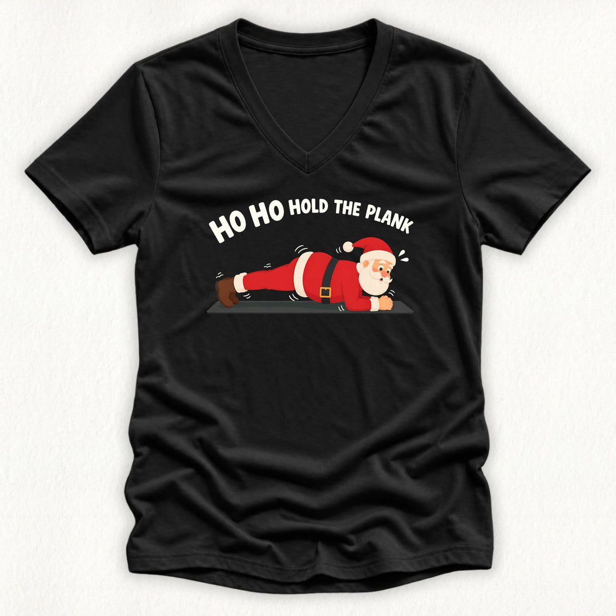 Hold The Plank Lady V-neck