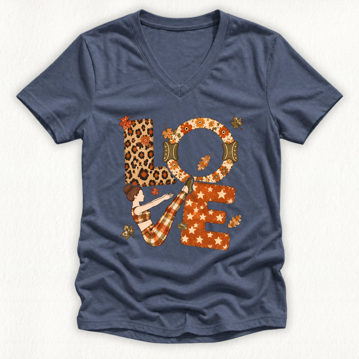 Love Fall Lady V-neck