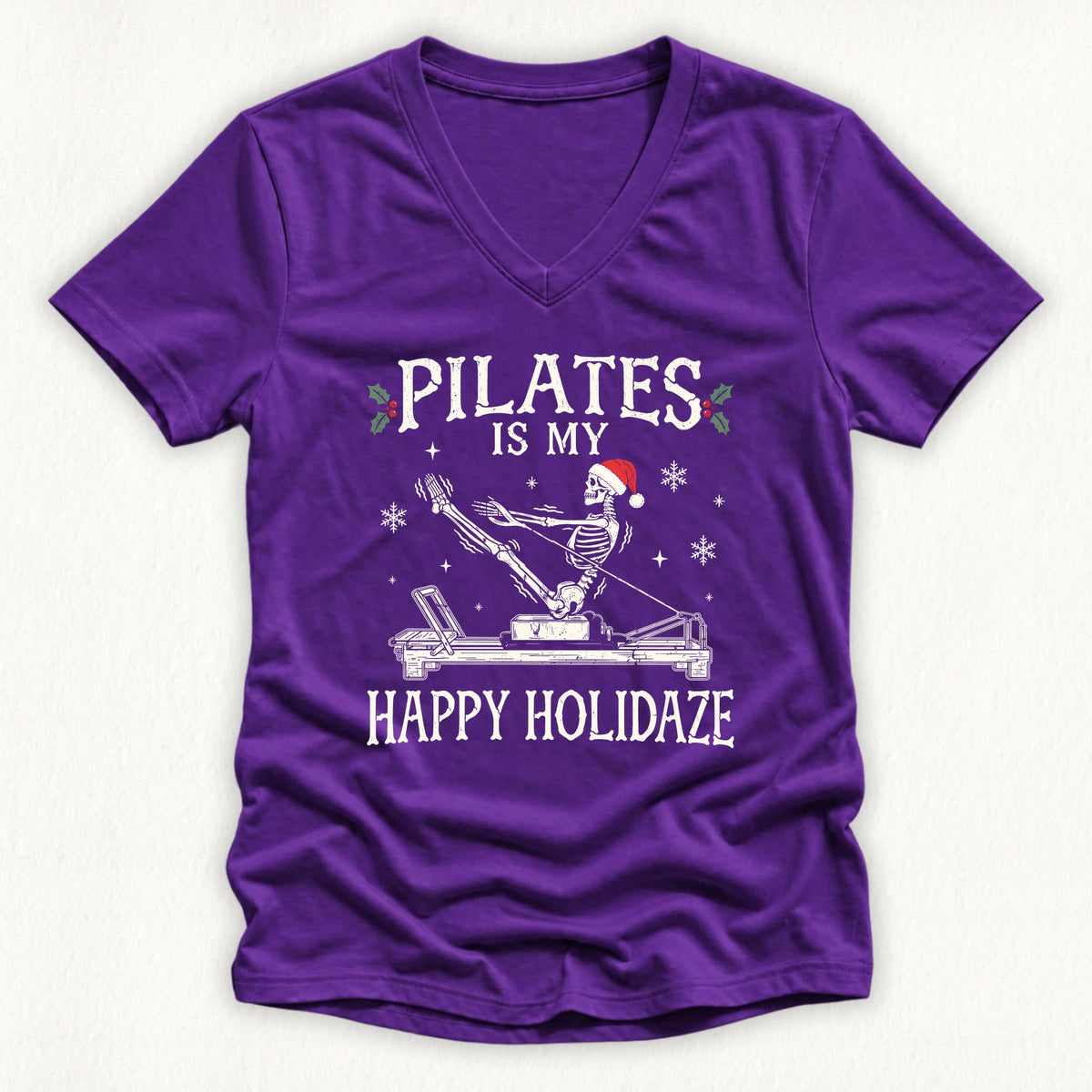 Happy Holidaze Lady V-neck