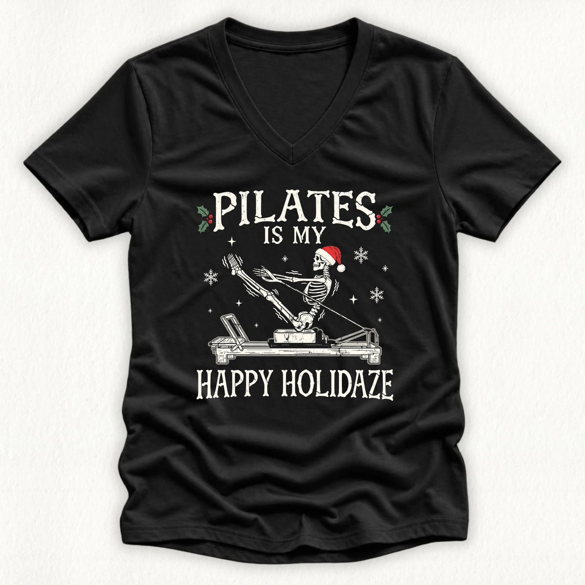 Happy Holidaze Lady V-neck