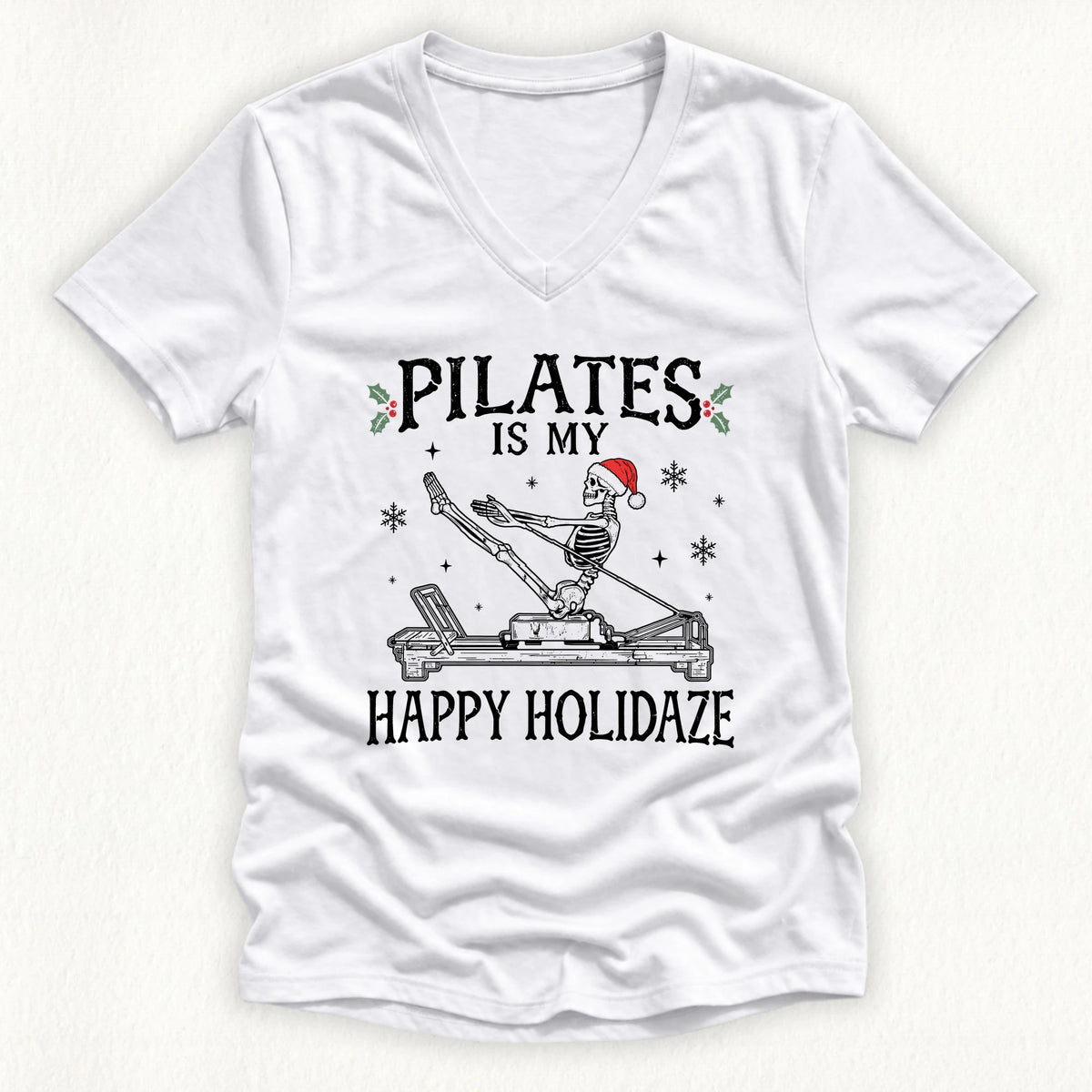 Happy Holidaze Lady V-neck