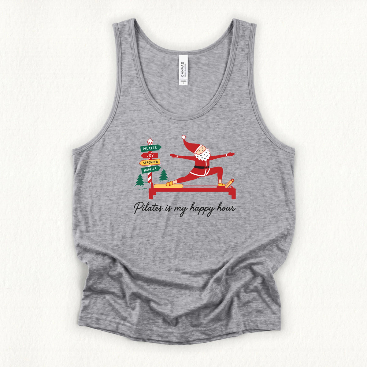 Happy Hour Christmas Jersey Tank Top