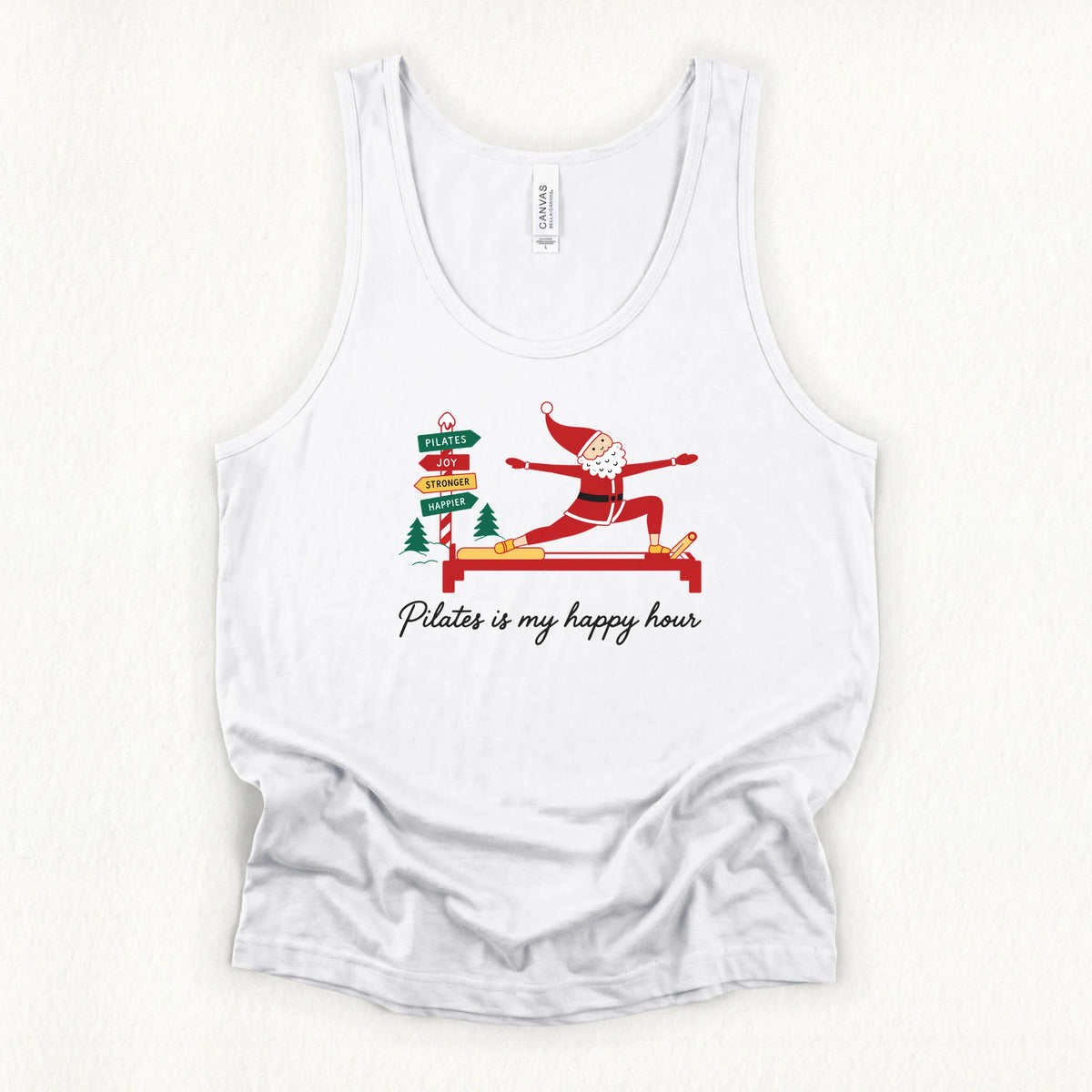 Happy Hour Christmas Jersey Tank Top
