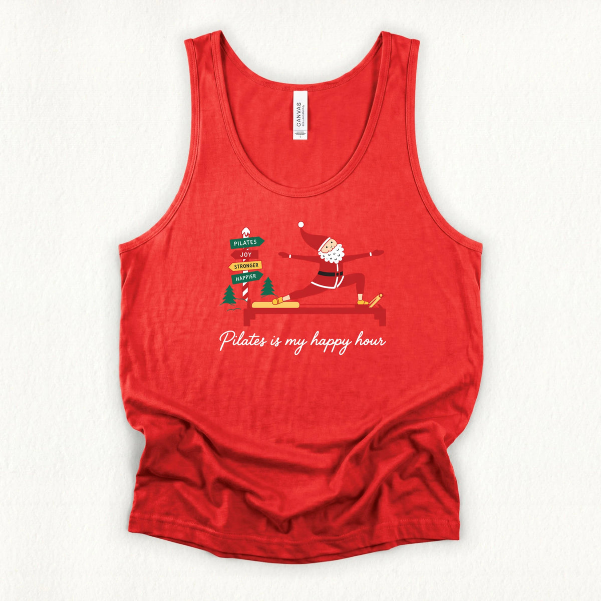 Happy Hour Christmas Jersey Tank Top