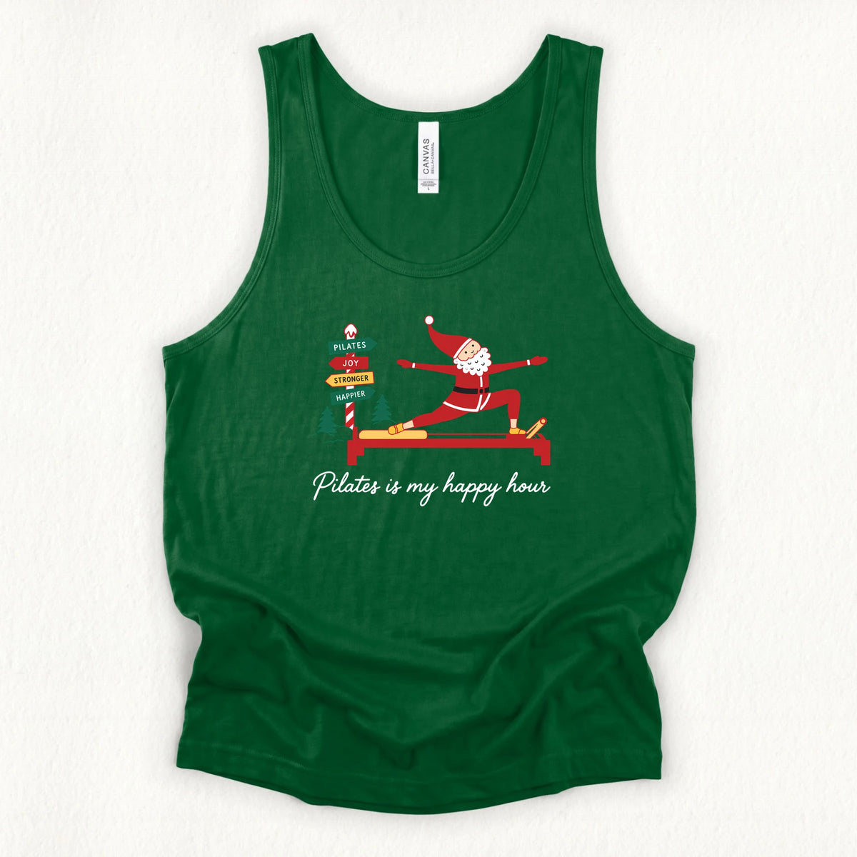 Happy Hour Christmas Jersey Tank Top