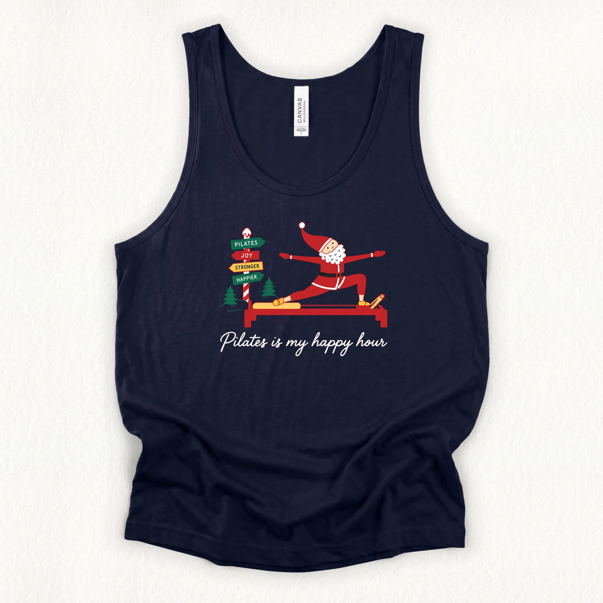 Happy Hour Christmas Jersey Tank Top