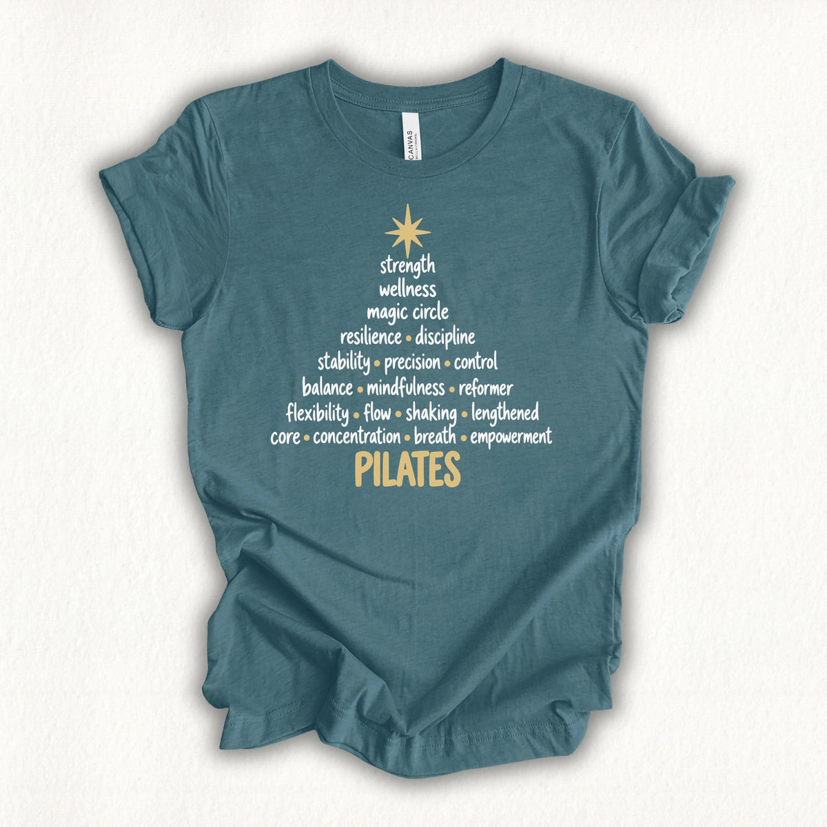 Pilates Christmas Tree T-shirt