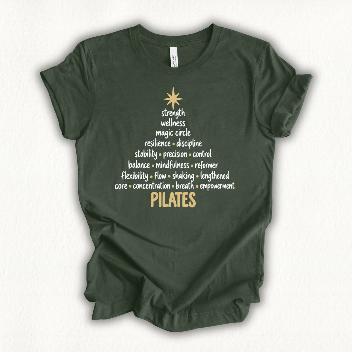 Pilates Christmas Tree T-shirt