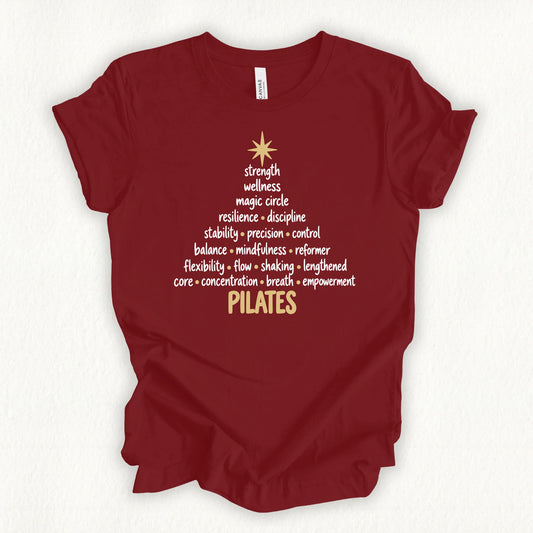 Pilates Christmas Tree T-shirt