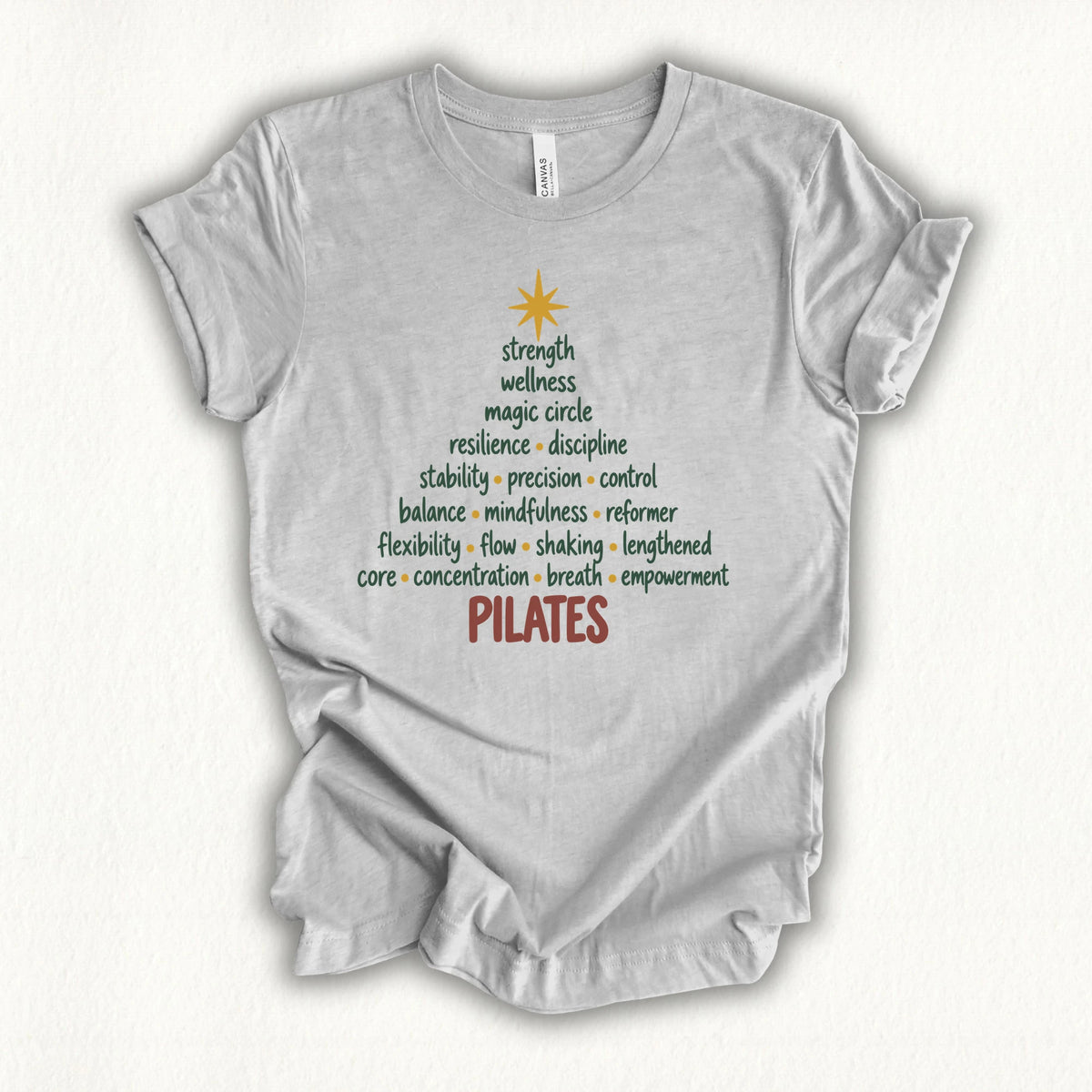 Pilates Christmas Tree T-shirt