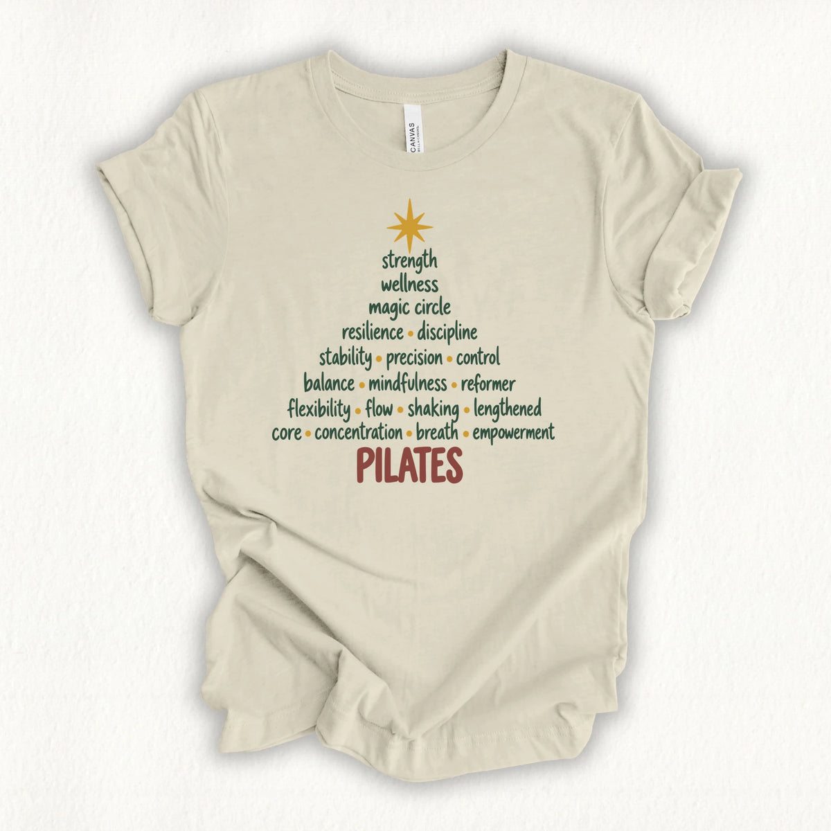 Pilates Christmas Tree T-shirt