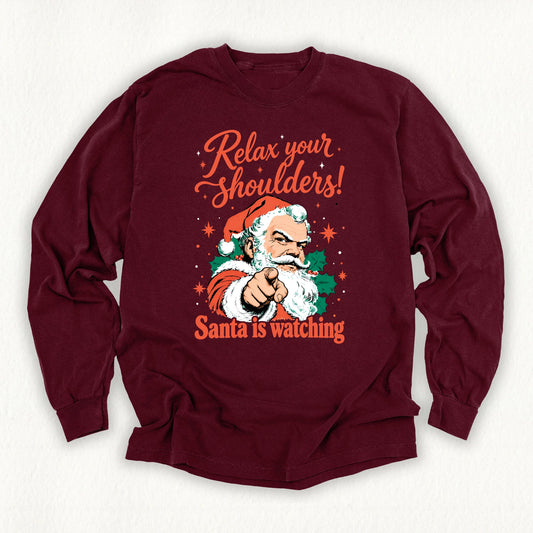Relax Shoulders Long Sleeve T-shirt