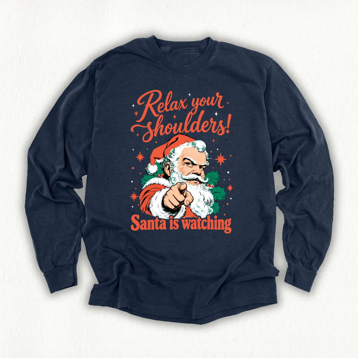 Relax Shoulders Long Sleeve T-shirt