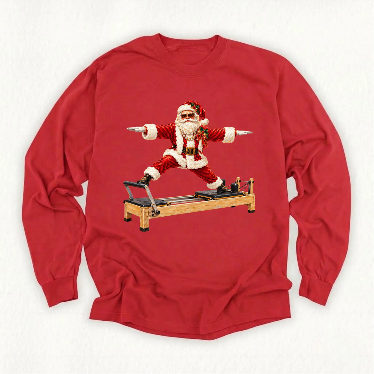 Santa Reformer Side Splits Long Sleeve T-shirt