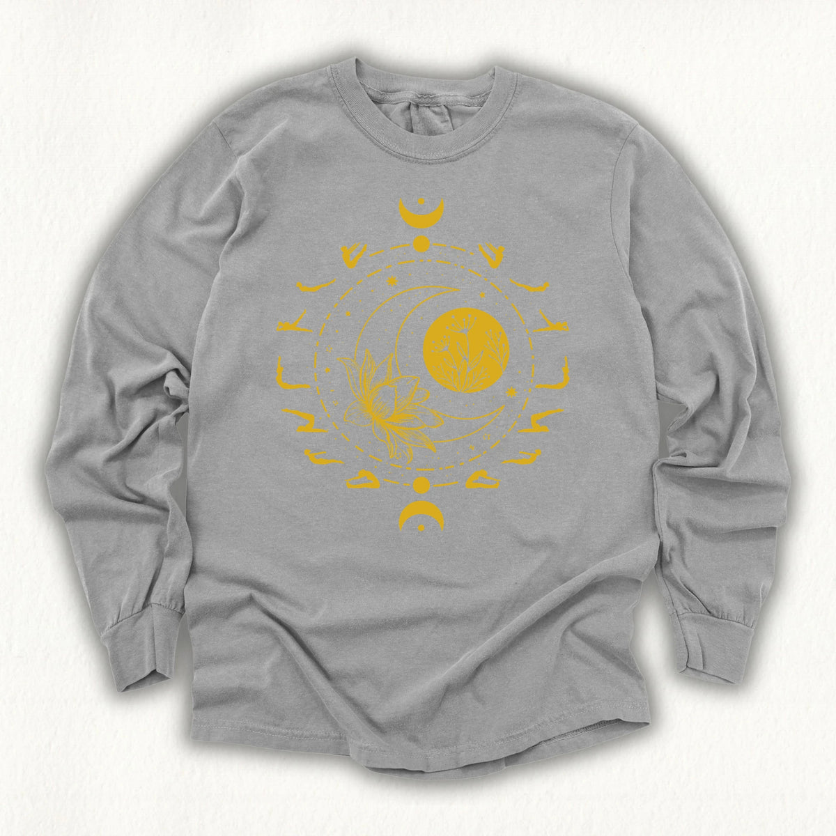 Pilates Moon Phases Long Sleeve T-shirt