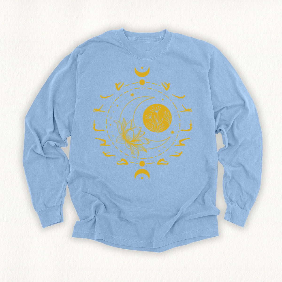 Pilates Moon Phases Long Sleeve T-shirt