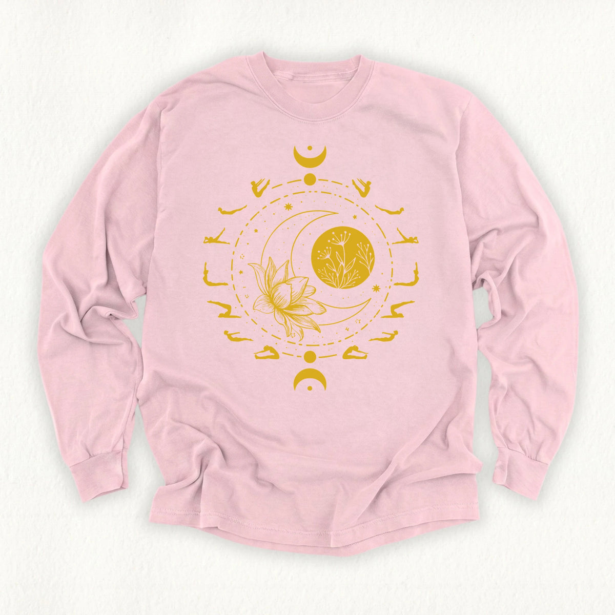 Pilates Moon Phases Long Sleeve T-shirt