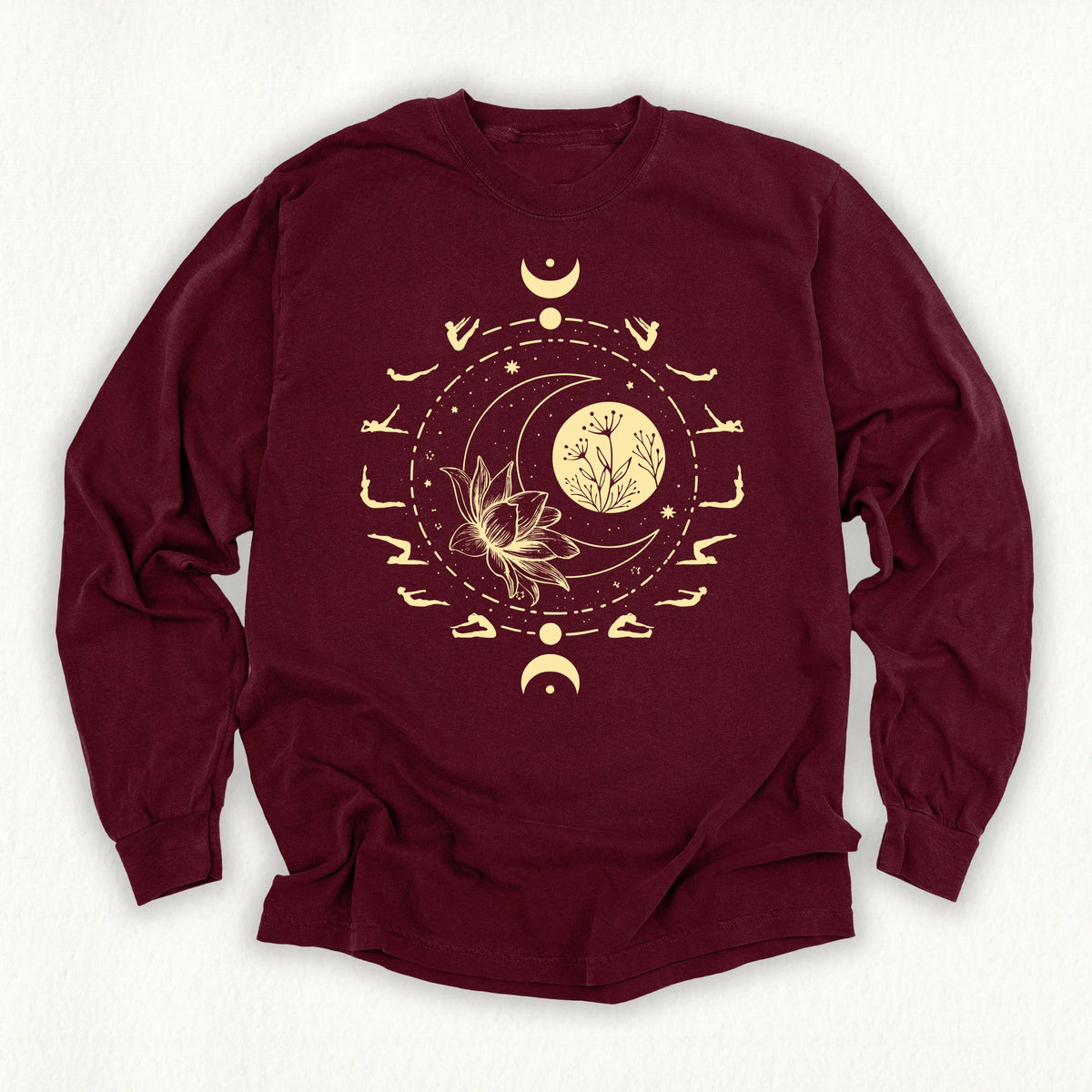 Pilates Moon Phases Long Sleeve T-shirt