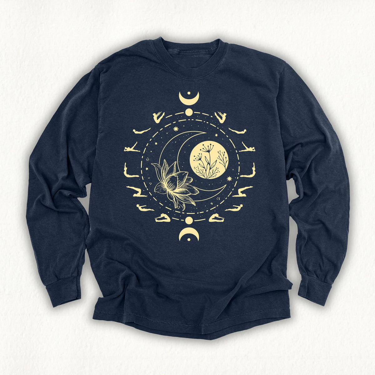 Pilates Moon Phases Long Sleeve T-shirt