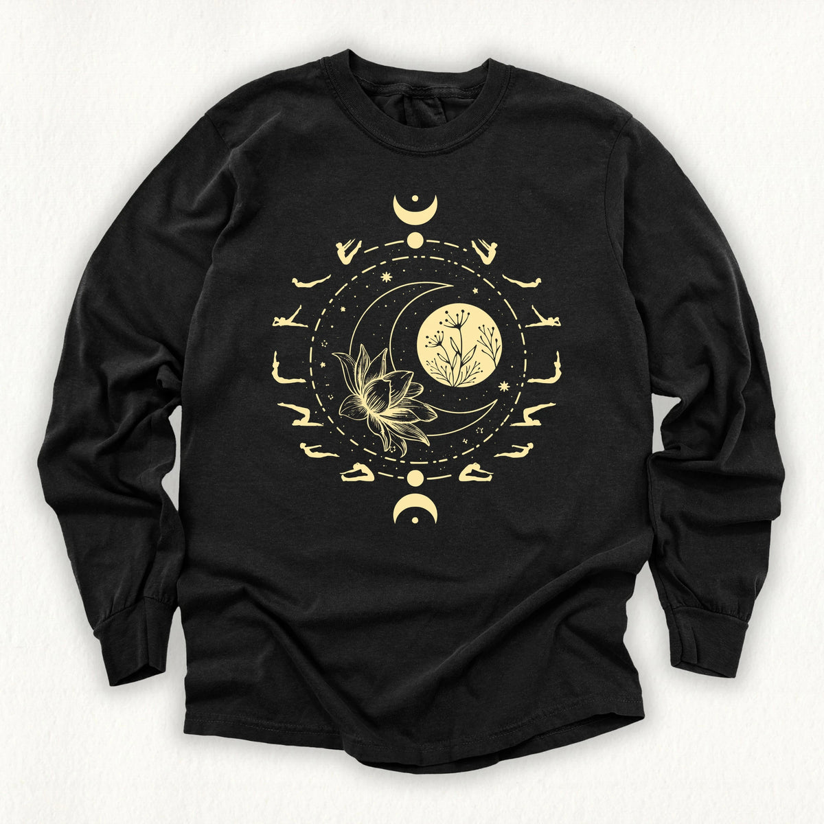 Pilates Moon Phases Long Sleeve T-shirt