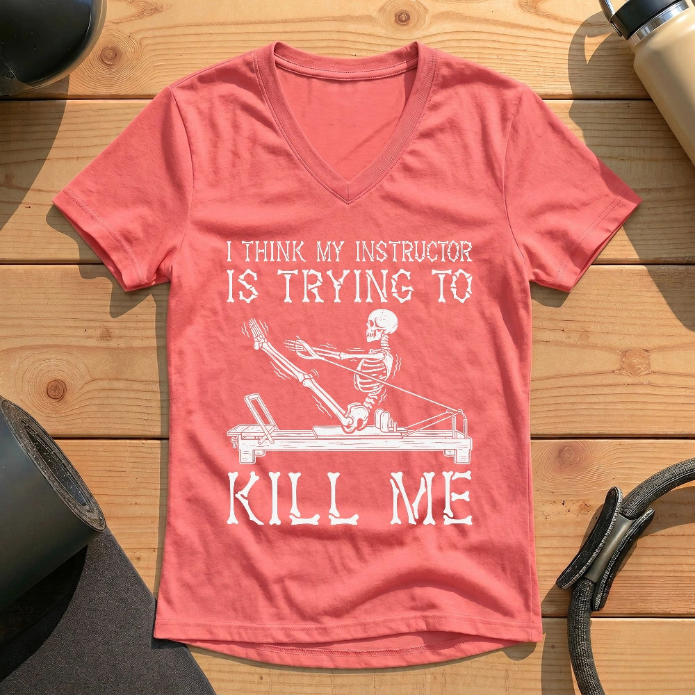 Instructor Kil Me Lady V-neck