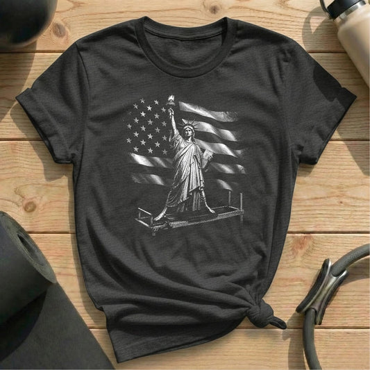 Liberty Reformer T-shirt - in MindCloth Pilates Tshirt Collection