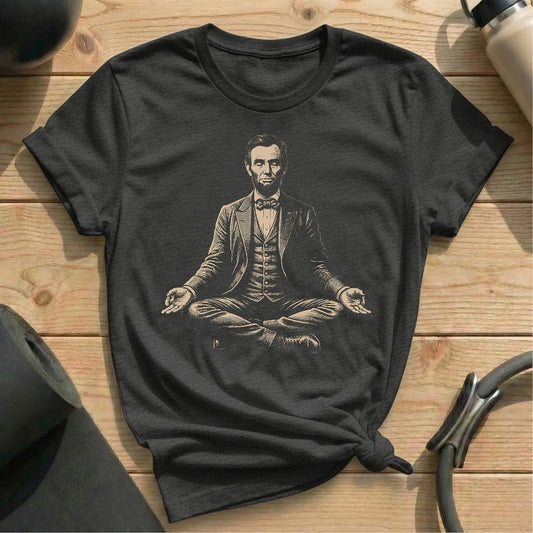 Lincoln Meditate T-shirt - in MindCloth Pilates Tshirt Collection