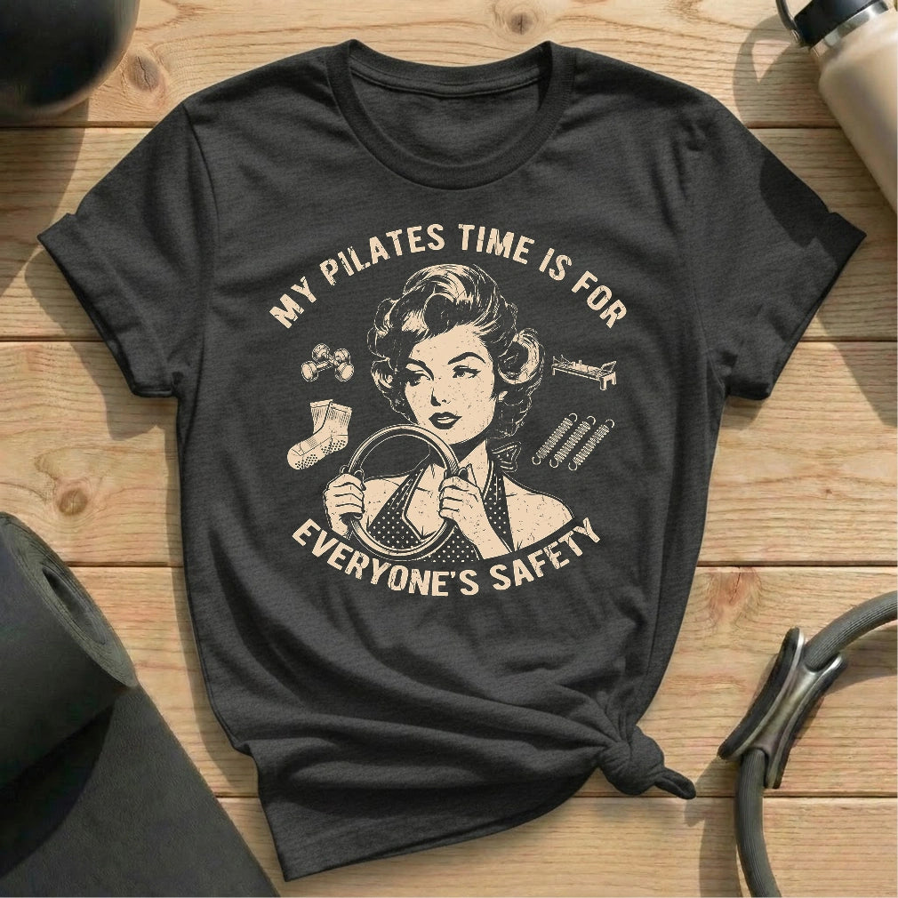 Pilates For Everyone Safety T-shirt - in MindCloth Pilates Tshirt Collection