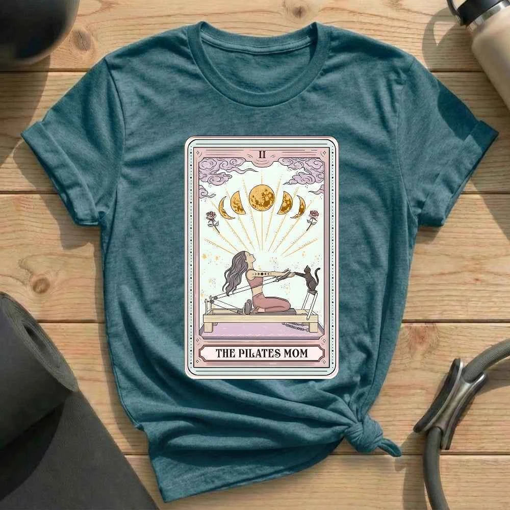 The Pilates Mom Tarot Card T-shirt