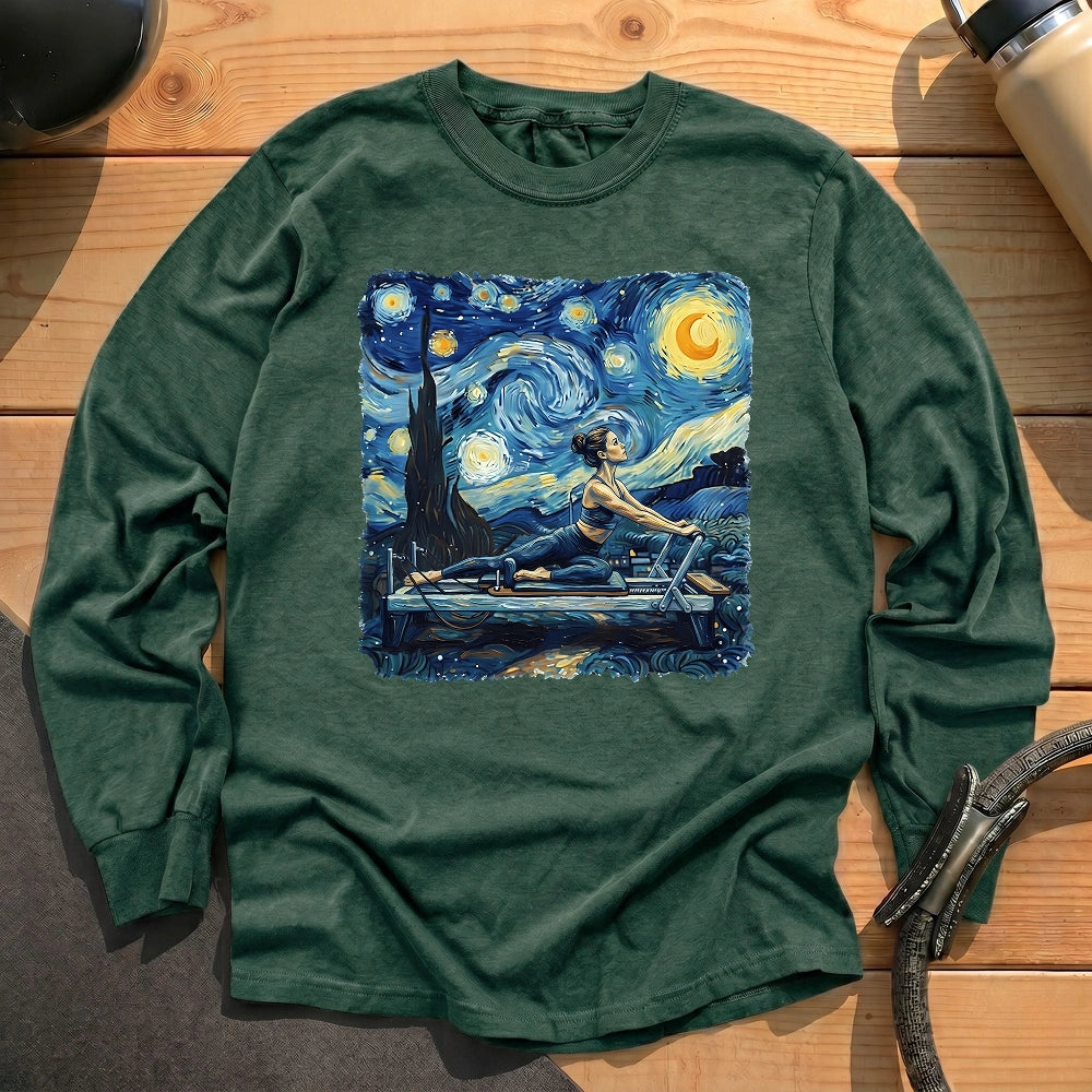 Starry Night Pilates Long Sleeve T-shirt