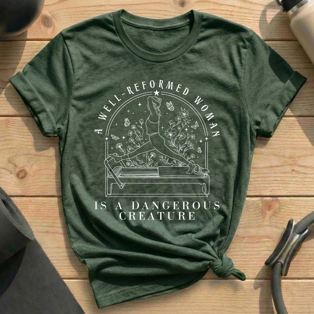 A Well-Reformed Woman T-shirt - in MindCloth Pilates Tshirt Collection