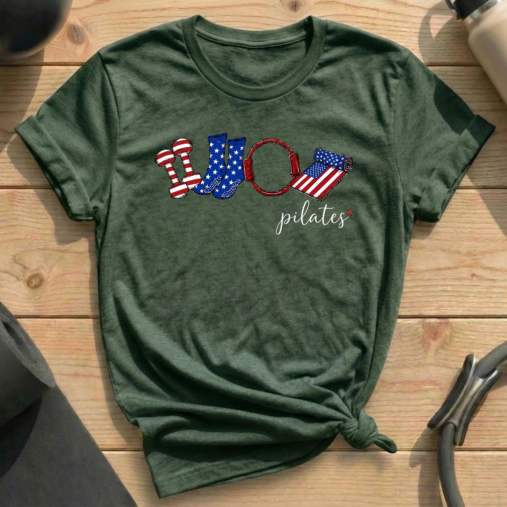 America in Pilates T-shirt