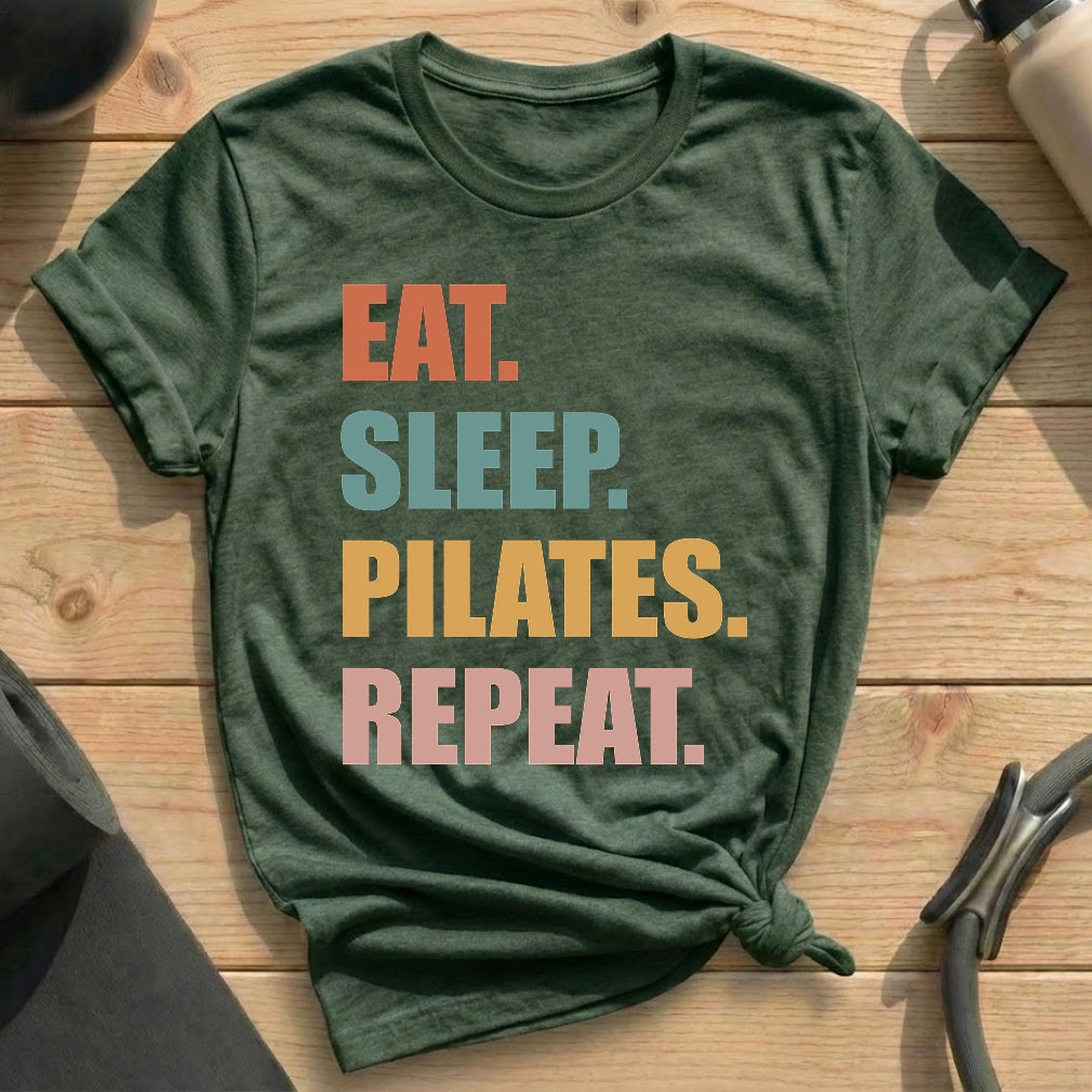Eat Sleep Pilates Repeat T-shirt