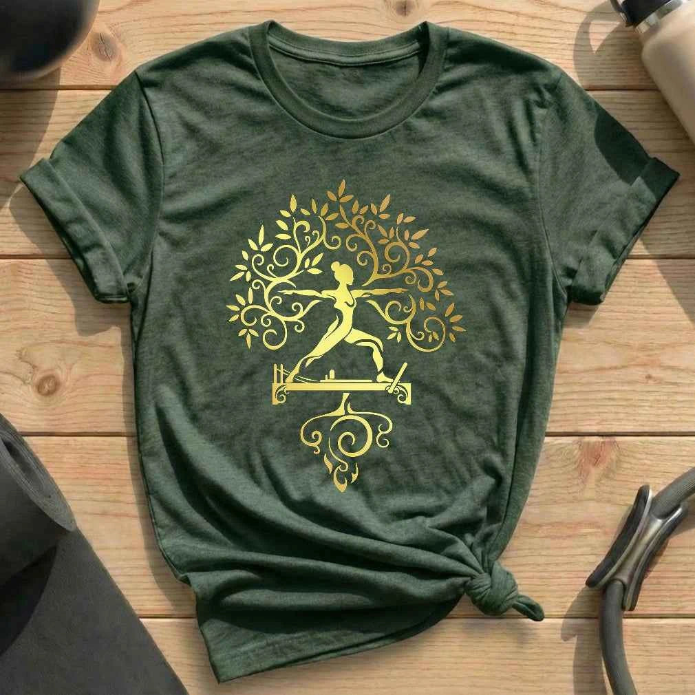 Golden Pilates Tree T-shirt