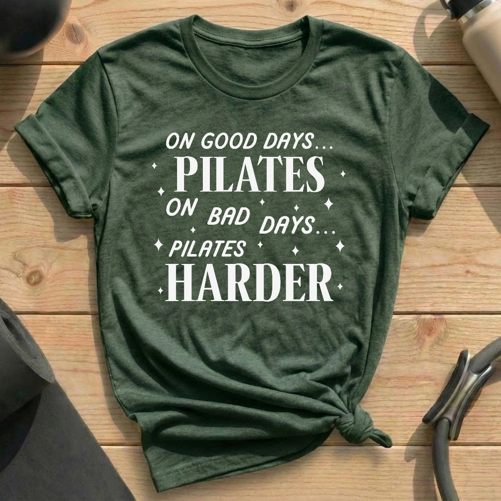 Good Days Bad Days Pilates T-shirt - in MindCloth Pilates Tshirt Collection