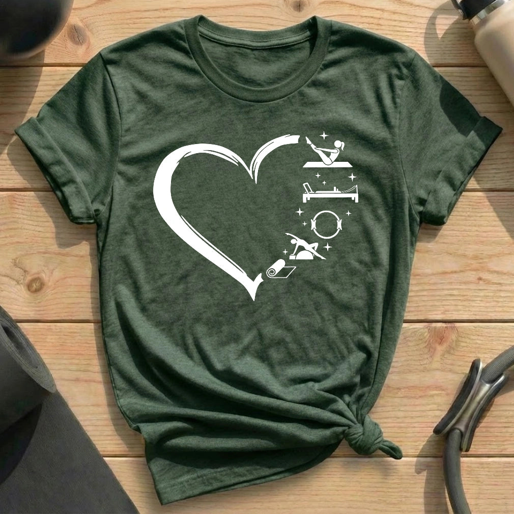 Heart Shape Pilates T-shirt
