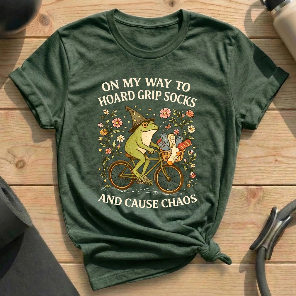 Hoard Grip Socks T-shirt - in MindCloth Pilates Tshirt Collection