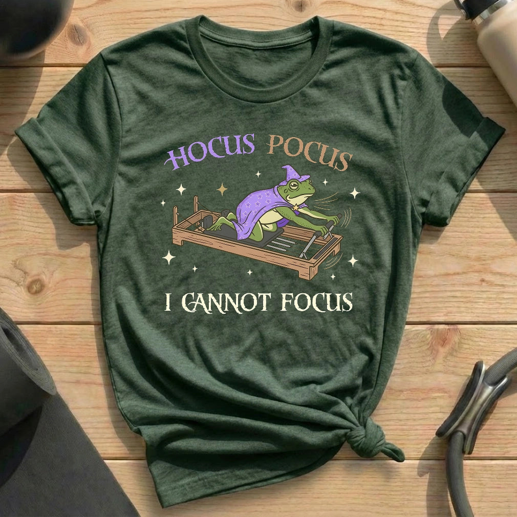 Hocus Pocus Not Focus T-shirt - in MindCloth Pilates Tshirt Collection