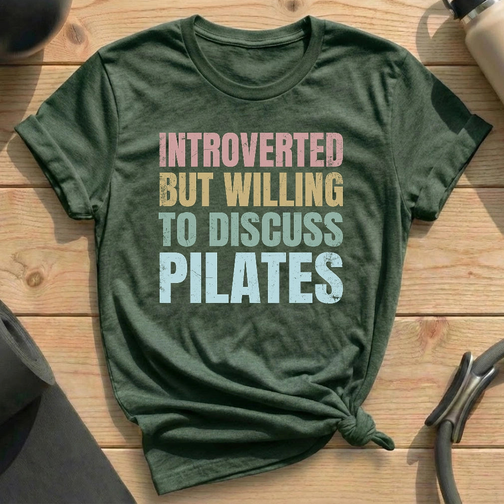 Introverted But Pilates T-shirt - in MindCloth Pilates Tshirt Collection