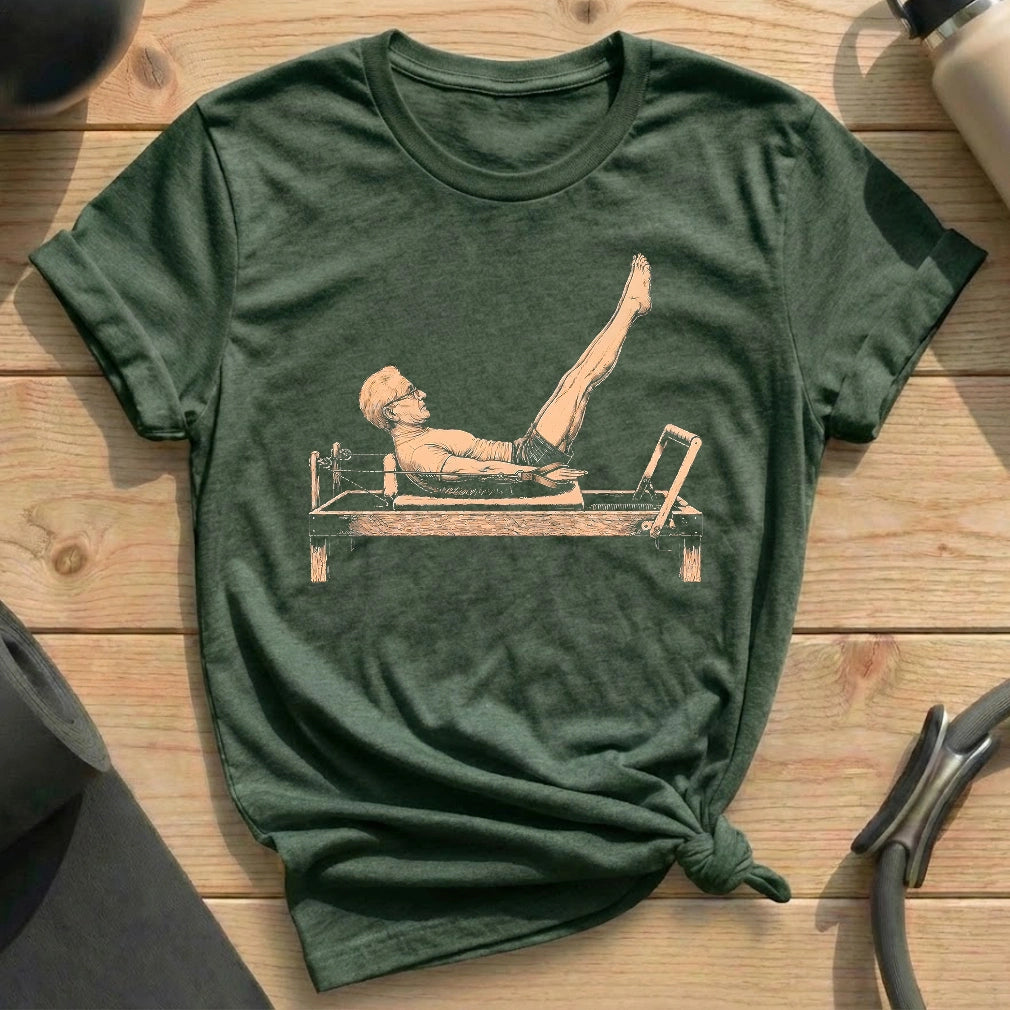 Joseph Reformer Hundred T-shirt - in MindCloth Pilates Tshirt Collection