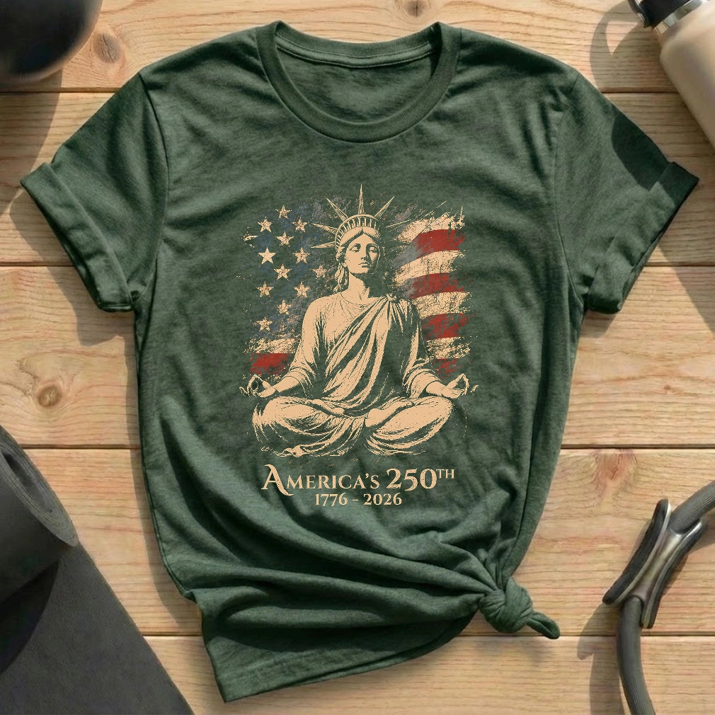 Liberty Meditate Flag T-shirt