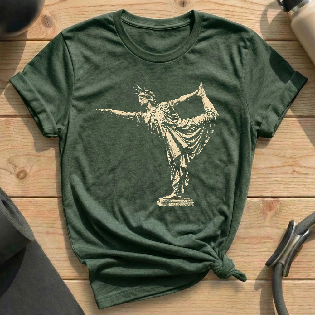 Liberty in Natarajasana T-shirt