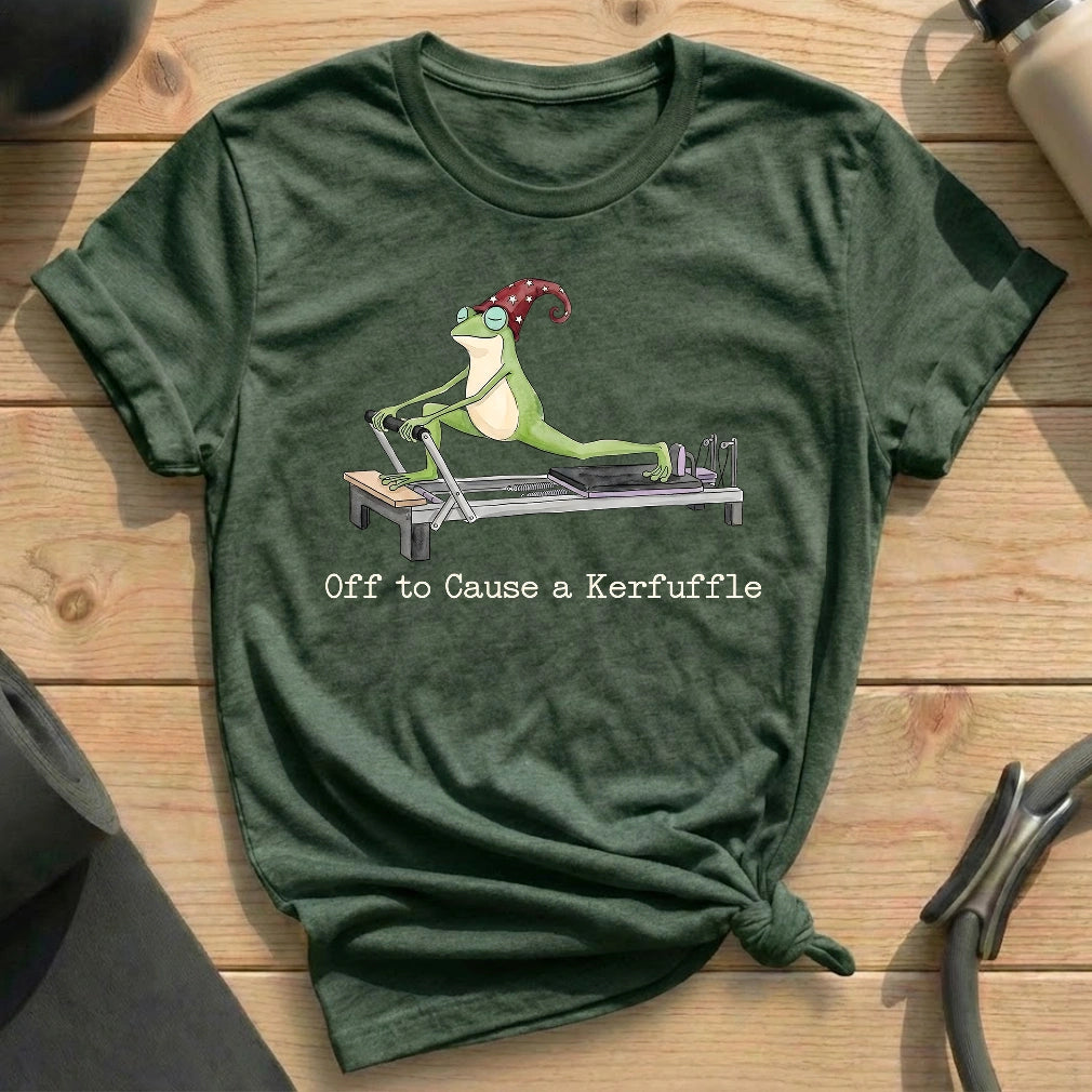Off to Cause a Kerfuffle T-shirt - in MindCloth Pilates Tshirt Collection