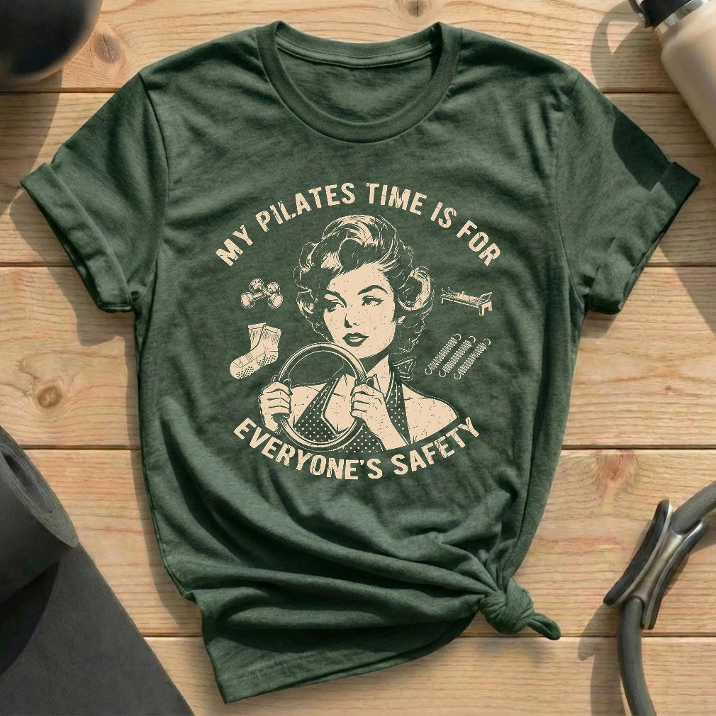 Pilates For Everyone Safety T-shirt - in MindCloth Pilates Tshirt Collection