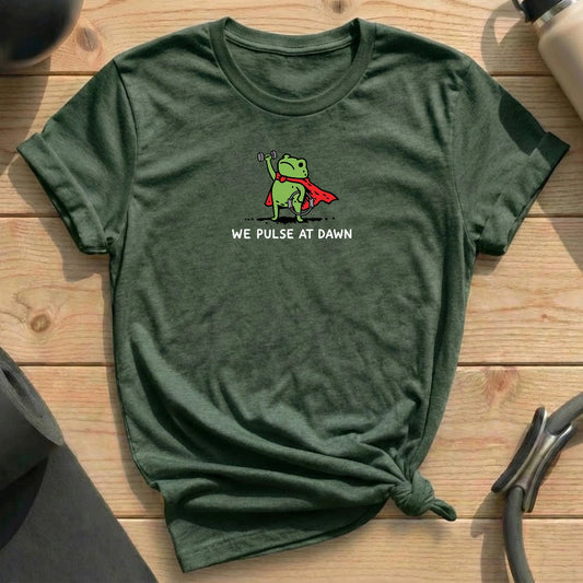 Pulse At Dawn T-shirt - in MindCloth Pilates Tshirt Collection