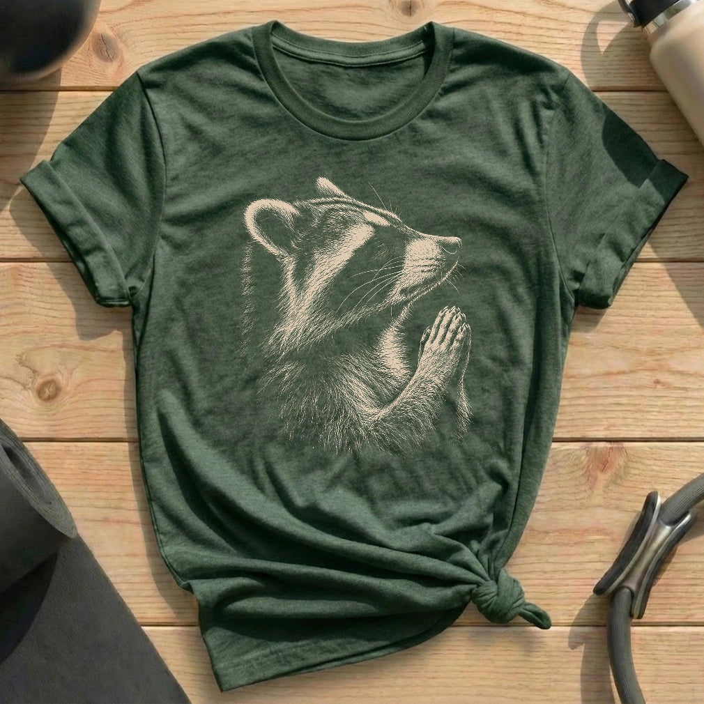 Racoon Meditate T-shirt
